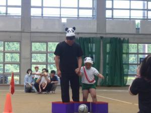 お父さんと二人三脚